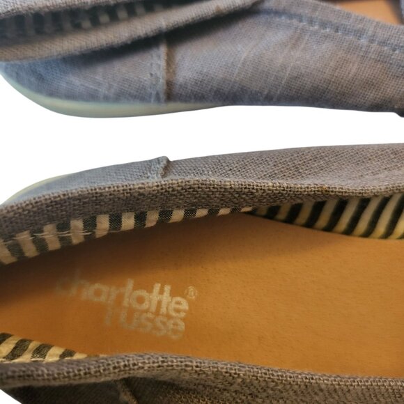 CHARLOTTE RUSSE | Grey Flat Comfort Loafers - Picture 4 of 5